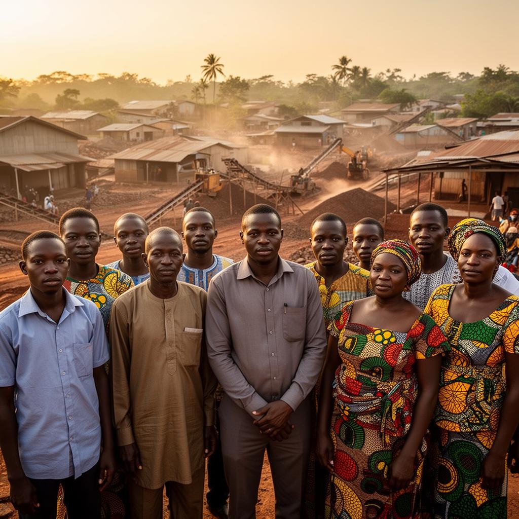 Ghanaian mining community
